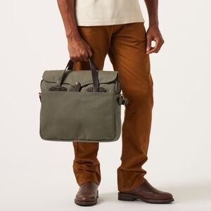 Genuine Filson Rugged Twill Original Briefcase Otter Green